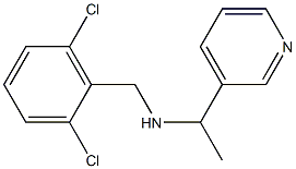 [(2,6-dichlorophenyl)methyl][1-(pyridin-3-yl)ethyl]amine Struktur