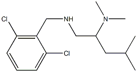 [(2,6-dichlorophenyl)methyl][2-(dimethylamino)-4-methylpentyl]amine Struktur