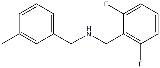 [(2,6-difluorophenyl)methyl][(3-methylphenyl)methyl]amine Struktur