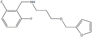 [(2,6-difluorophenyl)methyl][3-(furan-2-ylmethoxy)propyl]amine Struktur