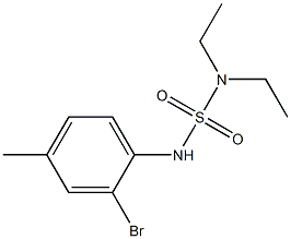 [(2-bromo-4-methylphenyl)sulfamoyl]diethylamine Struktur