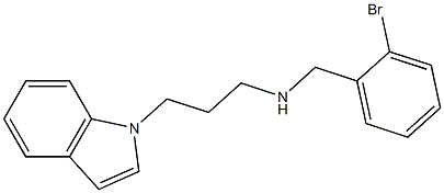 [(2-bromophenyl)methyl][3-(1H-indol-1-yl)propyl]amine Struktur