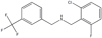 [(2-chloro-6-fluorophenyl)methyl]({[3-(trifluoromethyl)phenyl]methyl})amine Struktur