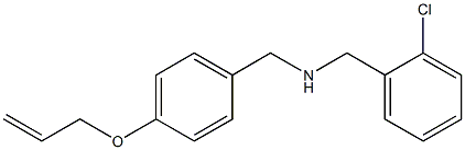 [(2-chlorophenyl)methyl]({[4-(prop-2-en-1-yloxy)phenyl]methyl})amine Struktur