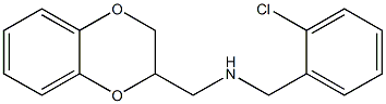 [(2-chlorophenyl)methyl](2,3-dihydro-1,4-benzodioxin-2-ylmethyl)amine Struktur