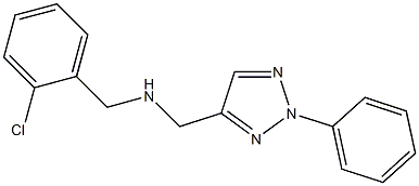 [(2-chlorophenyl)methyl][(2-phenyl-2H-1,2,3-triazol-4-yl)methyl]amine Struktur