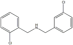 [(2-chlorophenyl)methyl][(3-chlorophenyl)methyl]amine Struktur