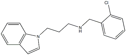 [(2-chlorophenyl)methyl][3-(1H-indol-1-yl)propyl]amine Struktur