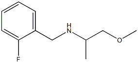 [(2-fluorophenyl)methyl](1-methoxypropan-2-yl)amine Struktur