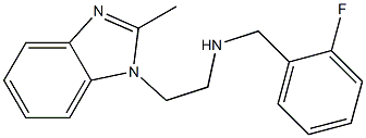 [(2-fluorophenyl)methyl][2-(2-methyl-1H-1,3-benzodiazol-1-yl)ethyl]amine Struktur