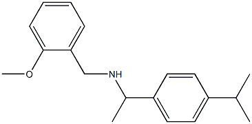 [(2-methoxyphenyl)methyl]({1-[4-(propan-2-yl)phenyl]ethyl})amine Struktur