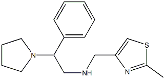 [(2-methyl-1,3-thiazol-4-yl)methyl][2-phenyl-2-(pyrrolidin-1-yl)ethyl]amine Struktur