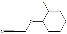 [(2-methylcyclohexyl)oxy]acetonitrile Struktur