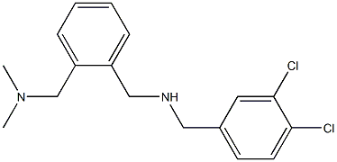 [(3,4-dichlorophenyl)methyl]({2-[(dimethylamino)methyl]phenyl}methyl)amine Struktur