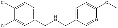 [(3,4-dichlorophenyl)methyl][(6-methoxypyridin-3-yl)methyl]amine Struktur