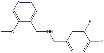 [(3,4-difluorophenyl)methyl][(2-methoxyphenyl)methyl]amine Struktur