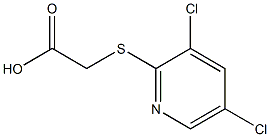 [(3,5-dichloropyridin-2-yl)thio]acetic acid Struktur