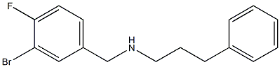 [(3-bromo-4-fluorophenyl)methyl](3-phenylpropyl)amine Struktur