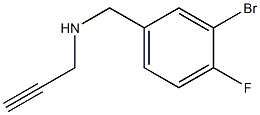 [(3-bromo-4-fluorophenyl)methyl](prop-2-yn-1-yl)amine Struktur