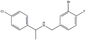 [(3-bromo-4-fluorophenyl)methyl][1-(4-chlorophenyl)ethyl]amine Struktur