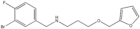 [(3-bromo-4-fluorophenyl)methyl][3-(furan-2-ylmethoxy)propyl]amine Struktur