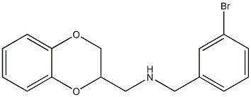 [(3-bromophenyl)methyl](2,3-dihydro-1,4-benzodioxin-2-ylmethyl)amine Struktur