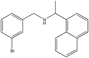 [(3-bromophenyl)methyl][1-(naphthalen-1-yl)ethyl]amine Struktur