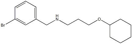 [(3-bromophenyl)methyl][3-(cyclohexyloxy)propyl]amine Struktur