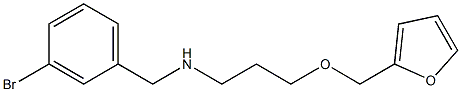 [(3-bromophenyl)methyl][3-(furan-2-ylmethoxy)propyl]amine Struktur