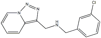 [(3-chlorophenyl)methyl]({[1,2,4]triazolo[3,4-a]pyridin-3-ylmethyl})amine Struktur