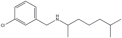 [(3-chlorophenyl)methyl](6-methylheptan-2-yl)amine Struktur