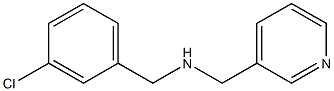 [(3-chlorophenyl)methyl](pyridin-3-ylmethyl)amine Struktur