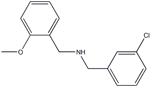 [(3-chlorophenyl)methyl][(2-methoxyphenyl)methyl]amine Struktur