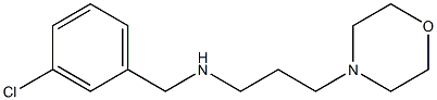 [(3-chlorophenyl)methyl][3-(morpholin-4-yl)propyl]amine Struktur