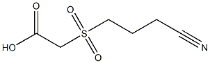 [(3-cyanopropyl)sulfonyl]acetic acid Struktur