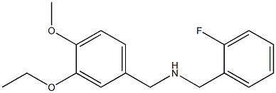 [(3-ethoxy-4-methoxyphenyl)methyl][(2-fluorophenyl)methyl]amine Struktur