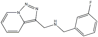 [(3-fluorophenyl)methyl]({[1,2,4]triazolo[3,4-a]pyridin-3-ylmethyl})amine Struktur