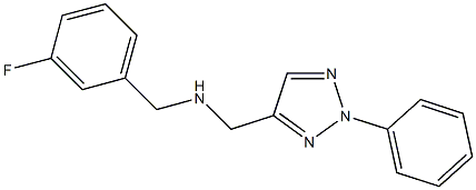 [(3-fluorophenyl)methyl][(2-phenyl-2H-1,2,3-triazol-4-yl)methyl]amine Struktur