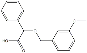 [(3-methoxybenzyl)oxy](phenyl)acetic acid Struktur