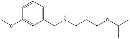 [(3-methoxyphenyl)methyl][3-(propan-2-yloxy)propyl]amine Struktur