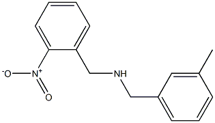 [(3-methylphenyl)methyl][(2-nitrophenyl)methyl]amine Struktur