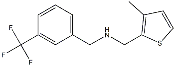 [(3-methylthiophen-2-yl)methyl]({[3-(trifluoromethyl)phenyl]methyl})amine Struktur