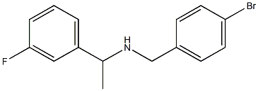 [(4-bromophenyl)methyl][1-(3-fluorophenyl)ethyl]amine Struktur