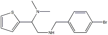 [(4-bromophenyl)methyl][2-(dimethylamino)-2-(thiophen-2-yl)ethyl]amine Struktur