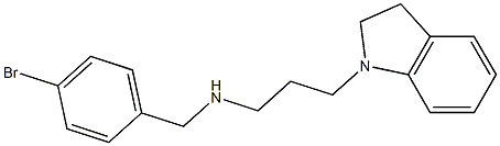 [(4-bromophenyl)methyl][3-(2,3-dihydro-1H-indol-1-yl)propyl]amine Struktur