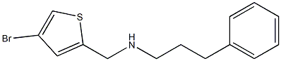 [(4-bromothiophen-2-yl)methyl](3-phenylpropyl)amine Struktur