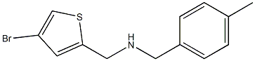 [(4-bromothiophen-2-yl)methyl][(4-methylphenyl)methyl]amine Struktur