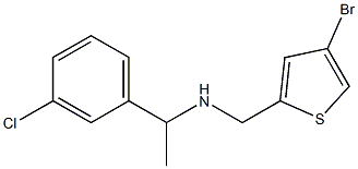 [(4-bromothiophen-2-yl)methyl][1-(3-chlorophenyl)ethyl]amine Struktur