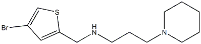 [(4-bromothiophen-2-yl)methyl][3-(piperidin-1-yl)propyl]amine Struktur