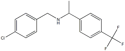 [(4-chlorophenyl)methyl]({1-[4-(trifluoromethyl)phenyl]ethyl})amine Struktur